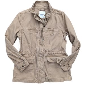 Madewell Khaki Cargo Northover Utility Fleet Jacket Size Small